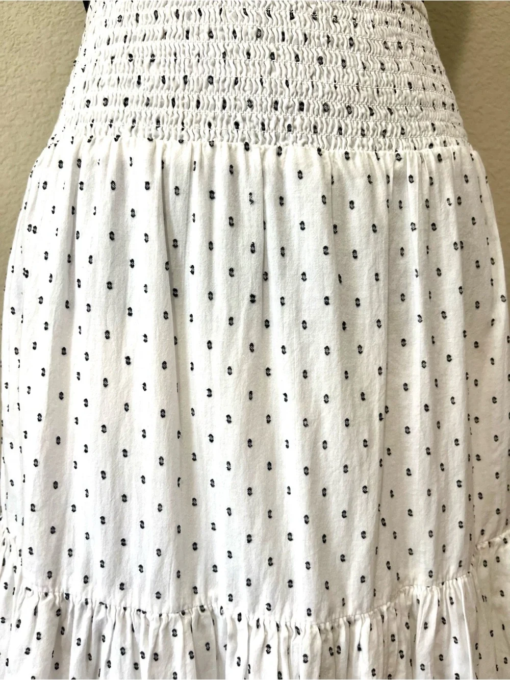 a.n.a White Maxi Skirt with Black Polka Dots - Picture 4 of 8